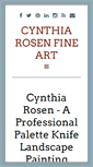 Mobile Screenshot of cynthiarosenartist.com